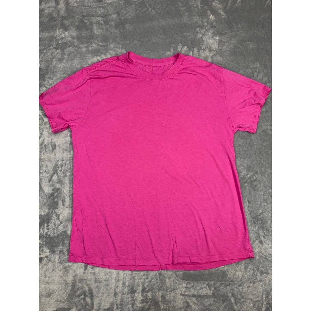 Lululemon Love Crew Short Sleeve T-Shirt Pink Pima Cotton Relaxed Fit Tee